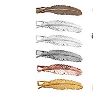 SOLD OUT-Set of six feather clips